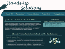 Tablet Screenshot of handsupsolutions.com